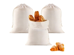 Sacos De Algodão Para Pão, 40 × 30 Cm, 40 X 30 Cm, Recipientes Reutilizáveis Para Guardar Pão, Pauzinhos