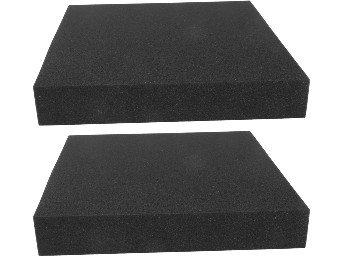 Coussin Éponge De Boîte 2pcs Em Poliuretano Noir, Proteção