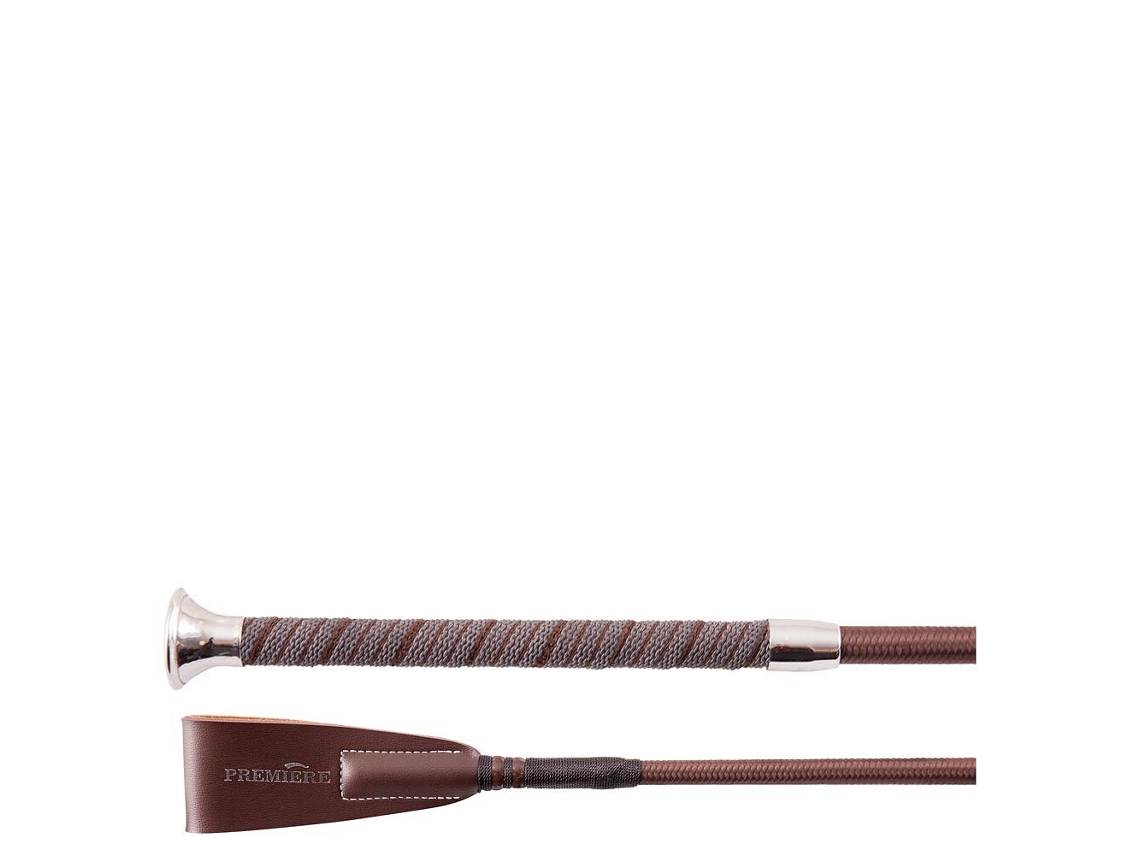 Conjunto de 6 Chicotes de Couro e Maçã com Pega Antiderrapante PREMIERE Eros TU