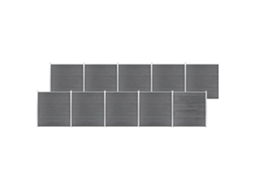 Vidaxl Painel De Vedação Para Jardim 1737x186 Cm Wpc Cinzento