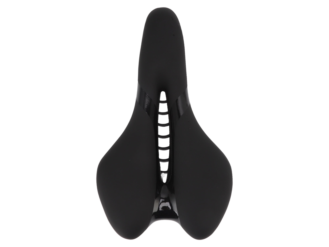 Assento de Bicicleta Mali, Macio, Confortável, com Buraco, Silicone, para Mountain Bike e Bicicleta Pasta, Preto