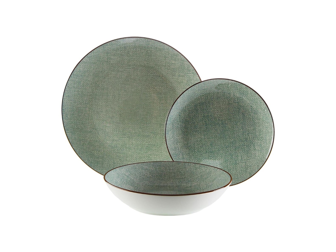 Louça Versa Verde Porcelana 18 Peças