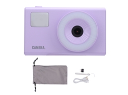 Digital Camera 4k 48mp 2.4 Inch Eye Caring Screen Anti Shake 16x Zoom Autofocus Portable Travel Camera With Fill Light Over 20 Filters Purple