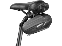 Bolsa De Selim Para Bicicleta 1,5l, Impermeável, Uso Sob O Selim, Acessório Bicicleta, Bolsa Rígida Com Faixa Refletora Prateada, -aquaforge