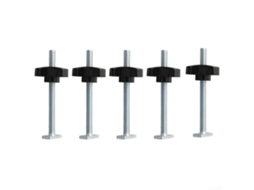 Kit Com 5 Parafusos De Metal M8 Em Formato T Inserto Plástico Para
