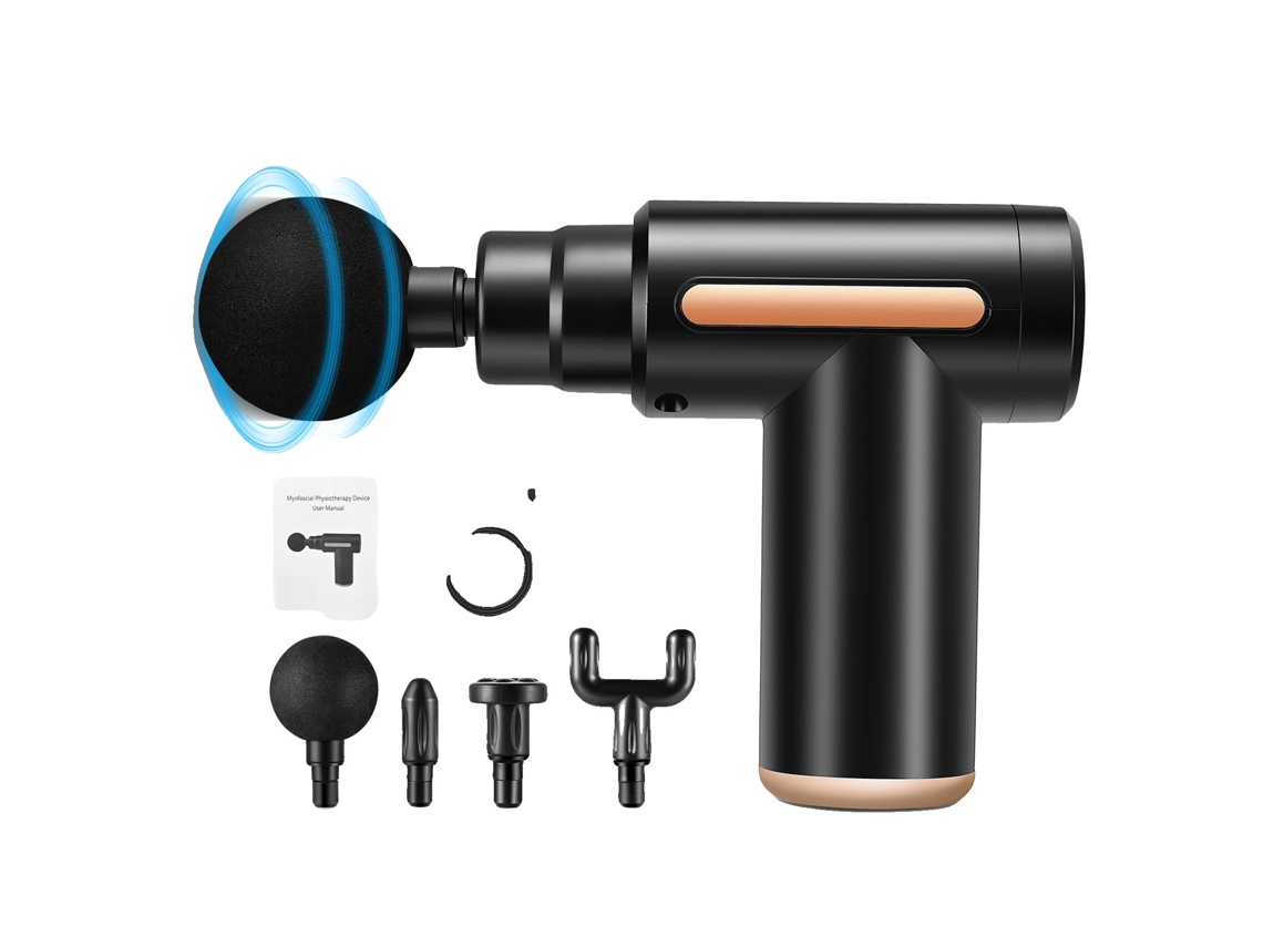 Pistola de Massagem, 6 Velocidades, 4 Cabeçotes de Massagem, 1 OEM