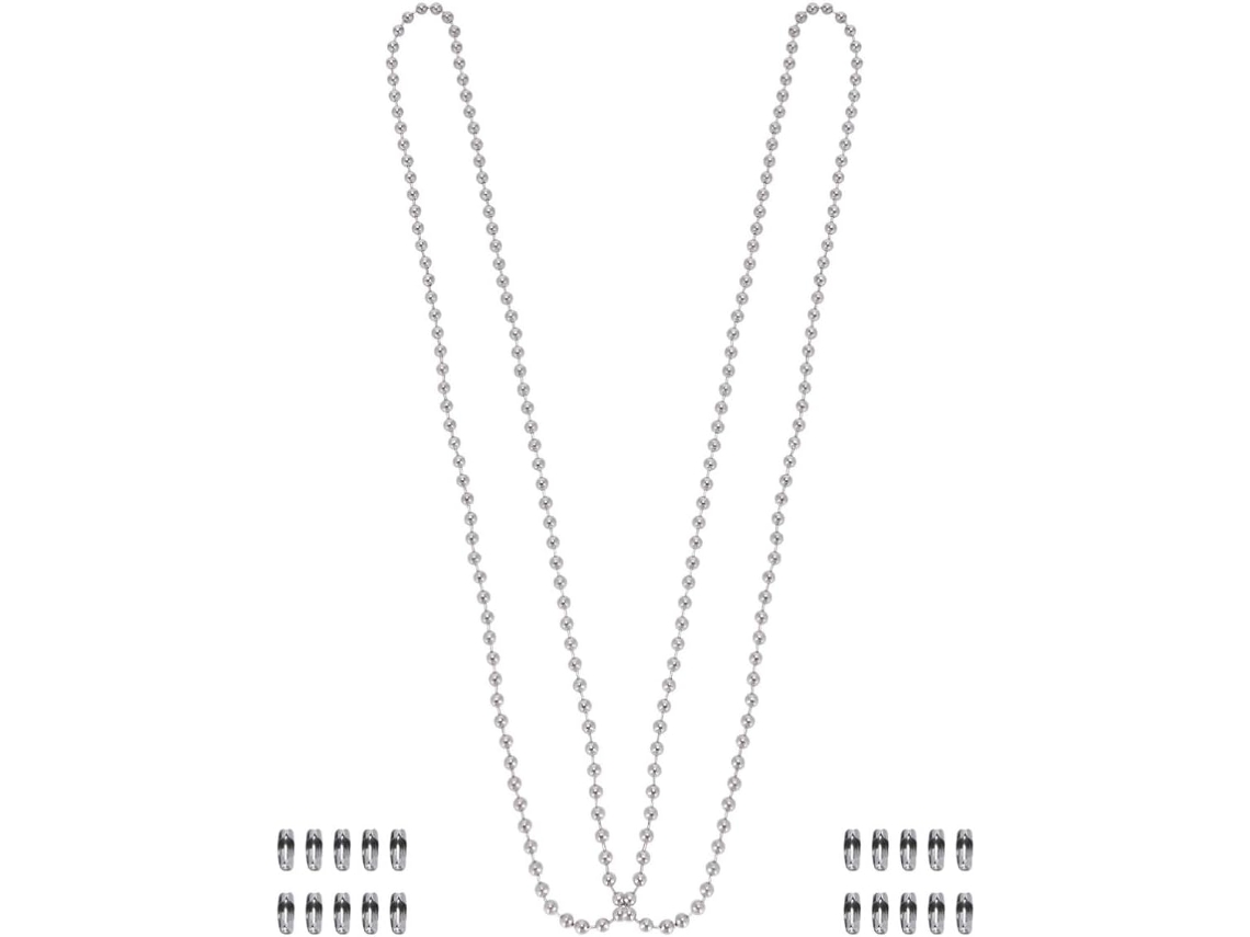 Conjunto De 20 Peças Corrente Interruptor Lustre 1 M Com Fivelas