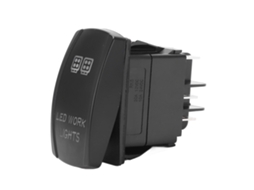 Interruptor Rocker Led 5 Pinos Para Carros Barcos Iates Toggle Switch Luz On Off