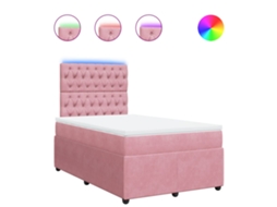 Box Spring Bed, Box Spring Beds Vidaxl Cor-de-rosa Veludo (120 X 200 Cm)