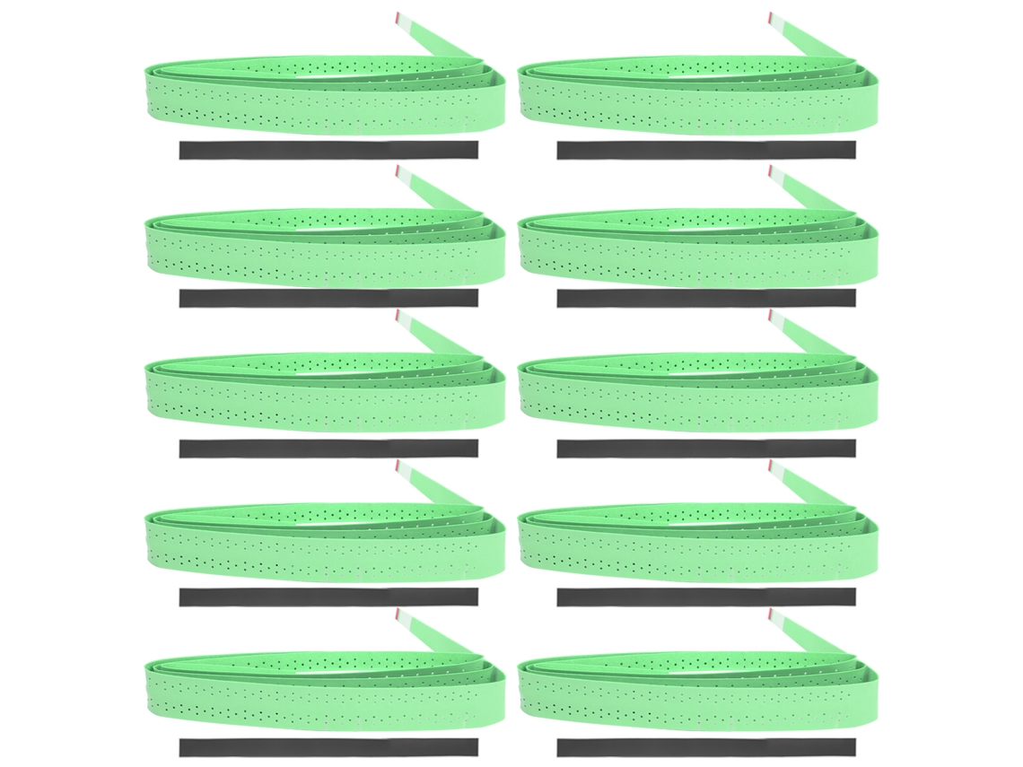 Omni-grip Overgrip Para Raquete De Badminton E Tênis Antiderrapante Perforado Absorve Suor Mango Tap Verde