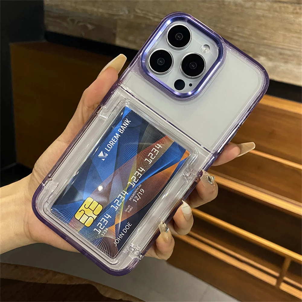 Capa Transparente Para Iphone 16 Plus (roxa), Proteção Contra Impactos, Estrutura Rígida Em Acrílico.