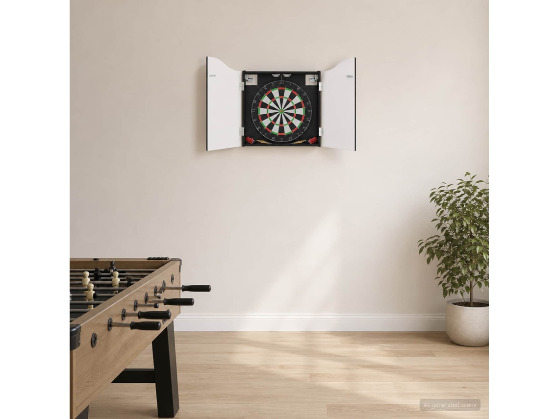 Vidaxl Armário Para Dartboard Preto 56 X 12 X 63 Cm