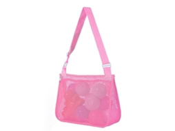 Bolsa De Armazenamento De Malha Para Brinquedos De Praia Yuysan 21x25x8cm Rosa (aa22)