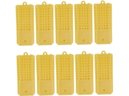 Kit de Ferramentas Práticas para Apicultura Inoomp com 10 Gaiolas de Plástico para Rainhas e Acessórios para Facilitar CHABERLU
