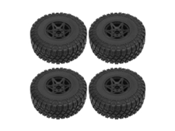 Mali 4 Pneus de Caminhão Rc Short Course com Aro 120mm Borracha Aro Plástico Hexagonal para Slash 4x4 2wd 1/10