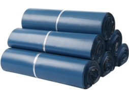 Saco plástico azul para embalagens expressas, envelopes impermeáveis para envio, sacos para correspondência e armazenamento.