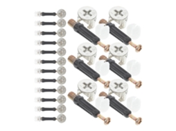 Kit De Fixadores Came Para Móveis Sewacc Com 30 Peças, Parafuso Conector De Travamento, Haste De Plástico 40mm E Peça