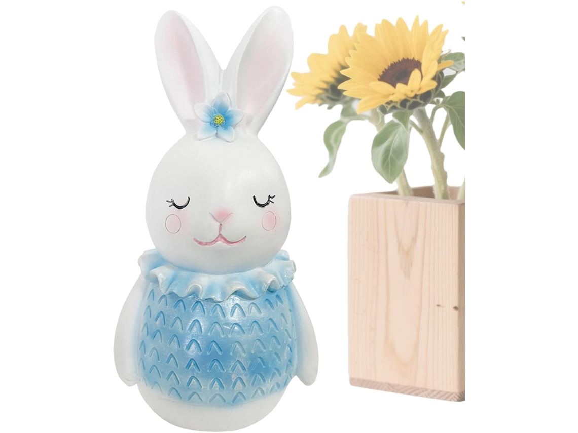 Figuras De Coelhinhos Da Páscoa Em Resina Para Decoração De Primavera |