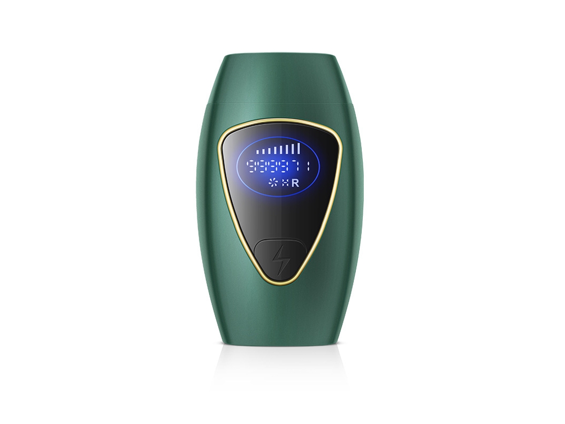 Depiladora Luz Pulsada YIZHOOD 999.990 Flash 8 Níveis Permanente Indolor para a Remoção Do Cabelo das Mulheres Verde