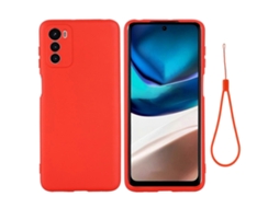 Capa De Celular À Prova De Choque De Silicone Líquido Pure Color Para Motorola Moto G42