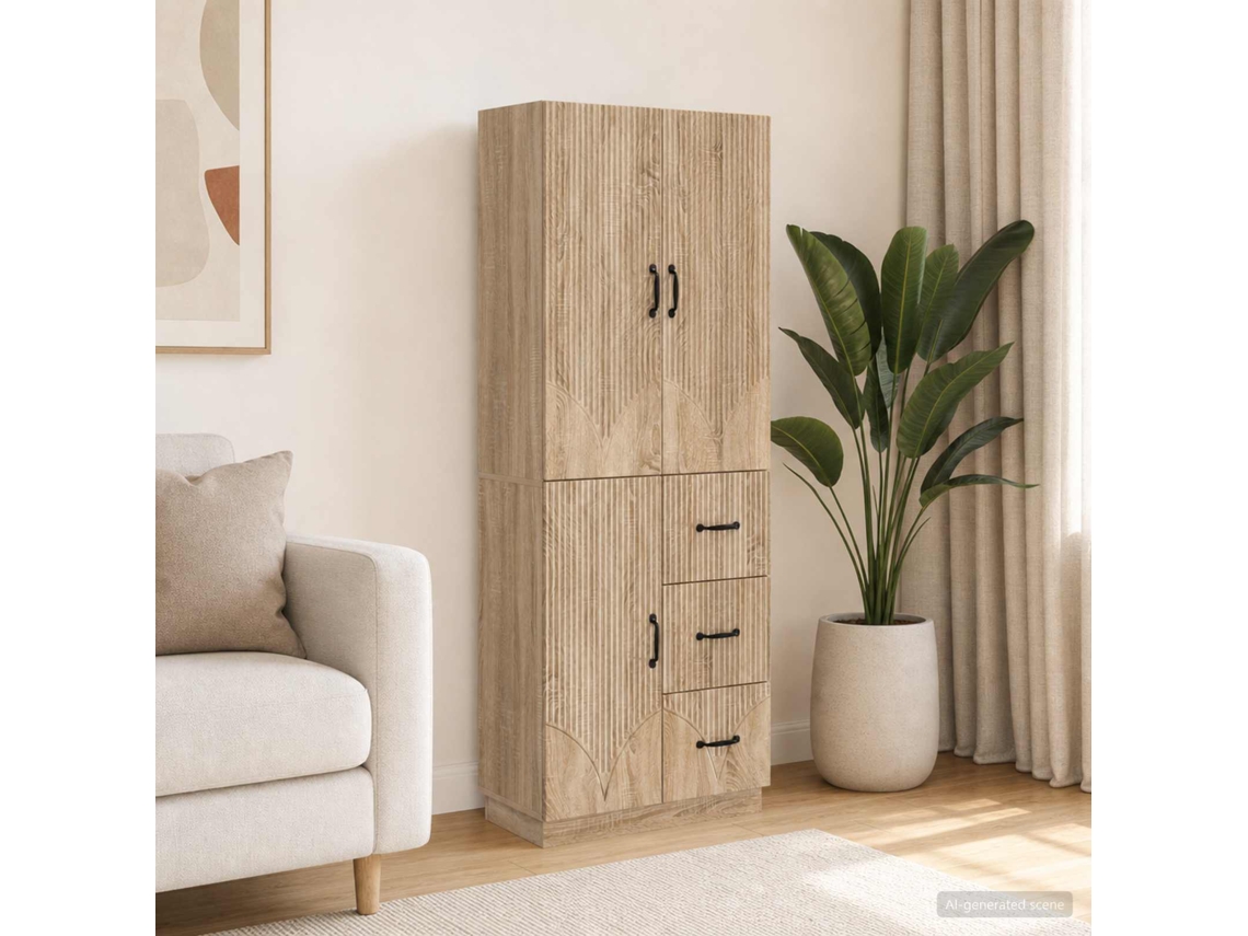 Vidaxl Conjunto De Gabinete 2 Unid. Carvalho Sonoma