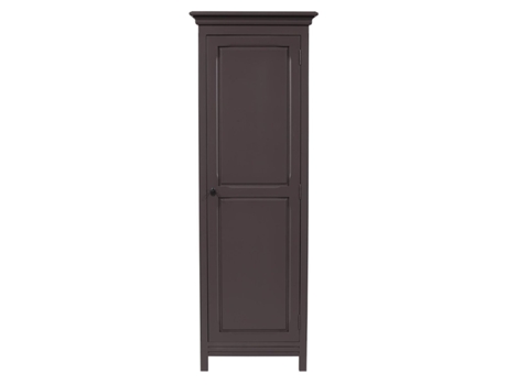 Armário DECOCLICO de 1 porta em pinho cinza escuro (56 x 41 x 170 cm)