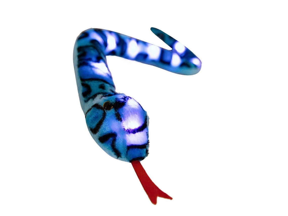 Brinquedo De Pelúcia Serpente Com Luzes Led 105cm