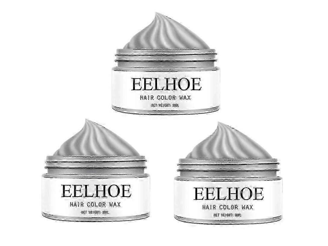 2pcsgrey—granny Gray Colorful Hair Wax Hair Mud Long-lasting Styling Natural Fluffy Color Disposable D
