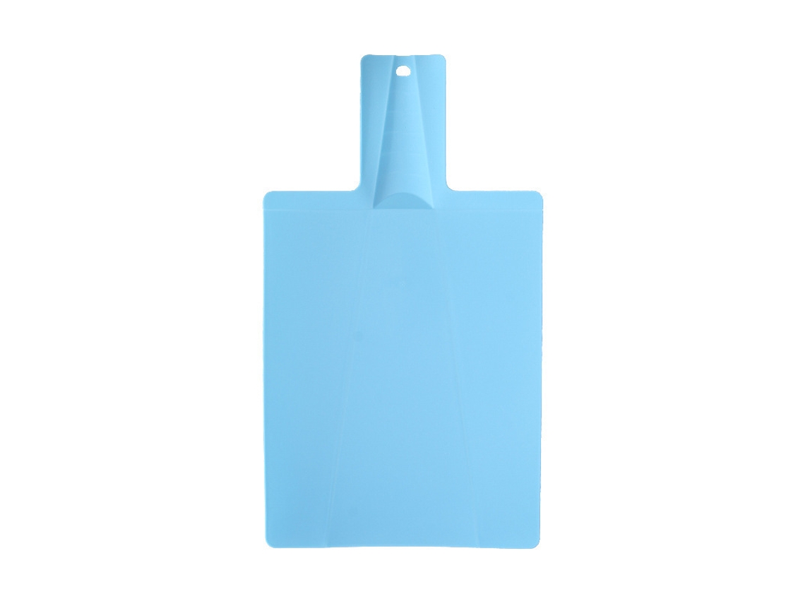 Tabua De Corte Dobravel Com Alça - Azul Céu, Silicone Alimentício, Leve E Portátil, Para Cozinha