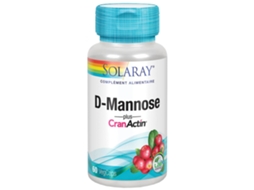 D-Mannose Plus Cranactina 60 Cápsulas Vegetais SOLARAY