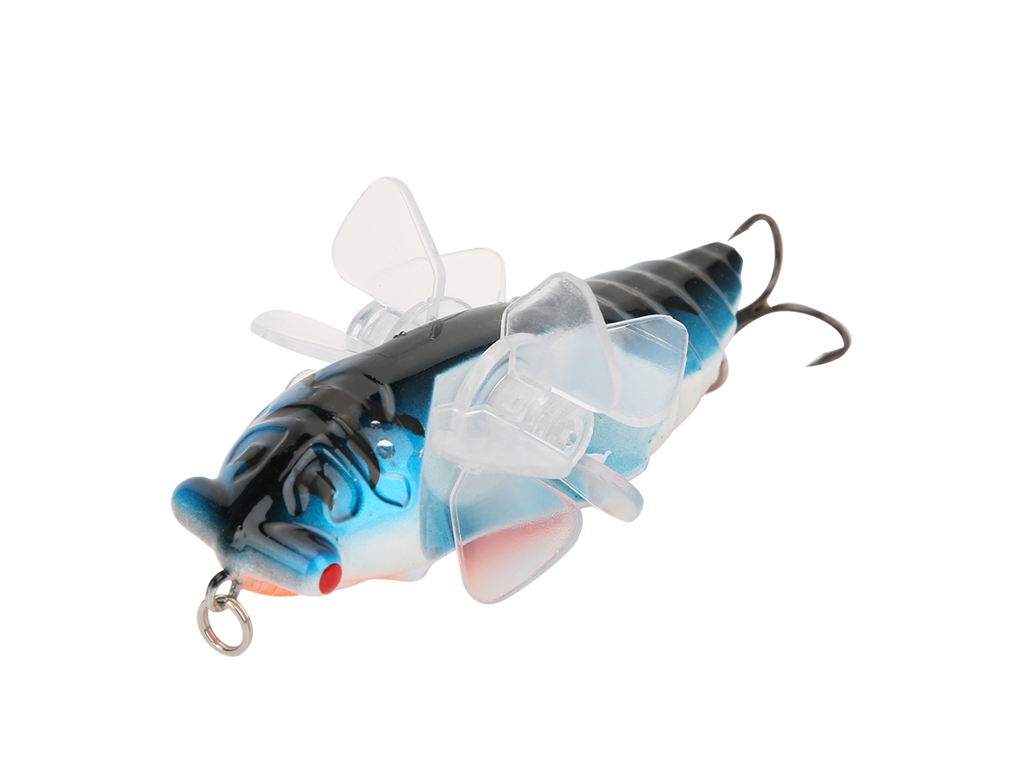 Isca Artificial Cicada 3d Olho Peixe Rotativa Abs