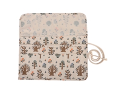 Estojo para Lápis, Grande Capacidade, Lona, Floral AQUAFORGE