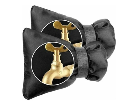 Conjunto De 2 Capas Grossas Para Torneira Exterior Impermeáveis Isolamento Térmico Para O Inverno Negras De Várias Cores Largeight