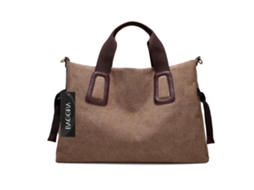 Bolsa Tote Feminina de Lona Casual com Grande Capacidade e Alça Removível