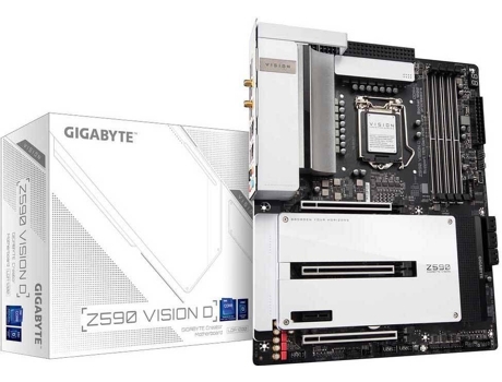 Motherboard GIGABYTE Z590 VISION D (Socket LGA 1200 - Intel Z590 - ATX)