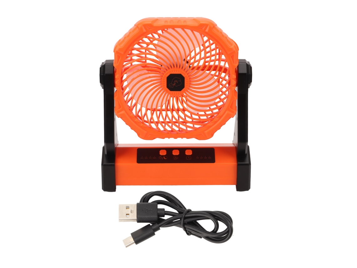 Ventilador Camping 3 Velocidades Usb 10000mah Pivô 270°