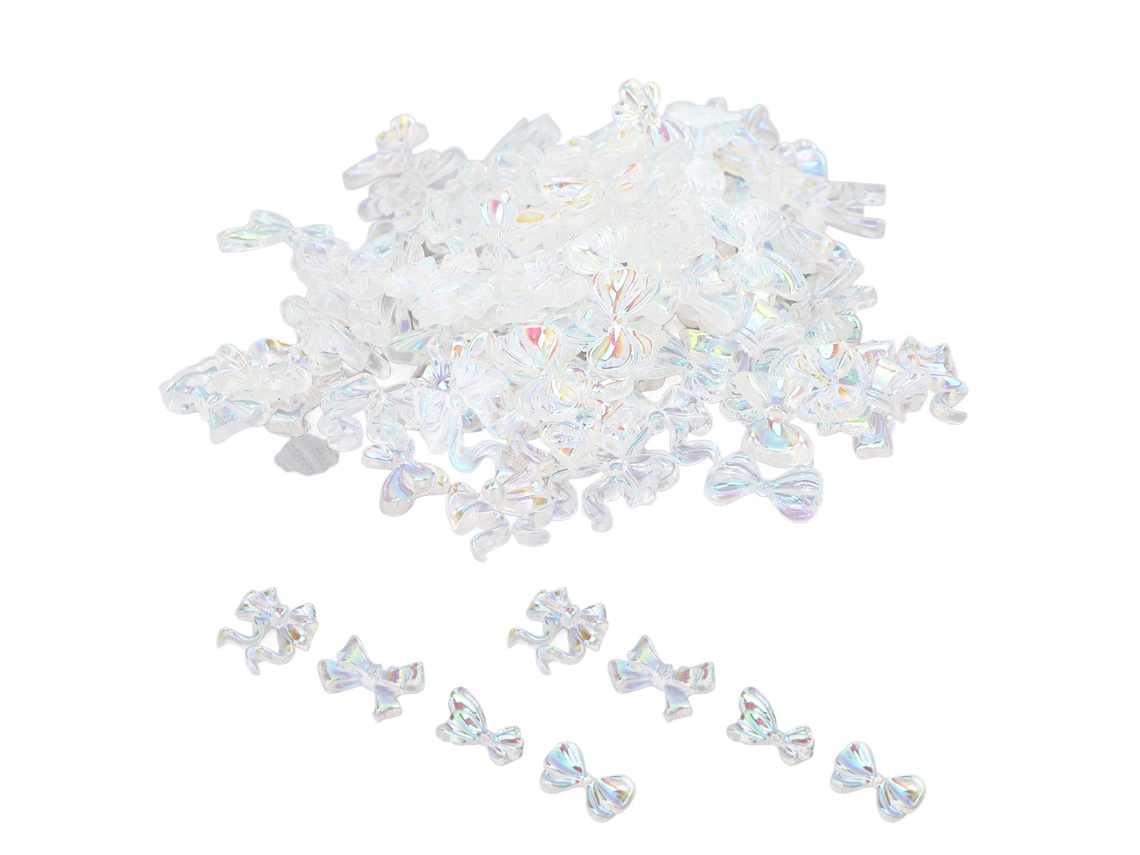 Conjunto de Laços DIY em Resina com Strass Falso para Acessórios de Bijuteria e Artesanato