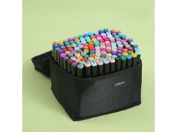2026 120 Marcadores de Concha Negra de Cores, Canetas de Arte Permanentes para Desenho, Crianças e Adultos, Anime e Manga, Pontas Duplas