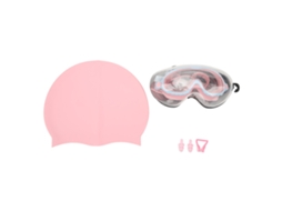 Conjunto de óculos de Natação AQUAFORGE infantil com touca, lentes HD, à prova d'água, antiembaçante