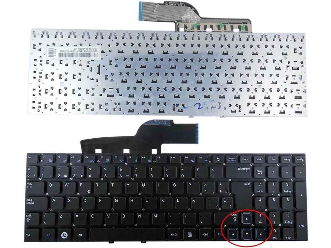 Teclado para Portátil Samsung 300 Series 15.6'' 300E5A 300V5A Np300E5C Preto