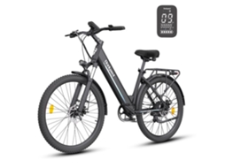 Bicicleta Elétrica Urbana Motor 350w Bateria Removível 36v 13ah Preta 26 Pol. BODYWEL