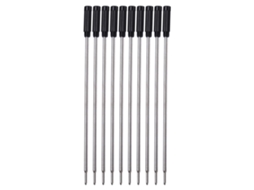 10 Refis Pretos/Azuis para Caneta Esferográfica 0,5 Mm. BRILVIBERA Escrita Suave