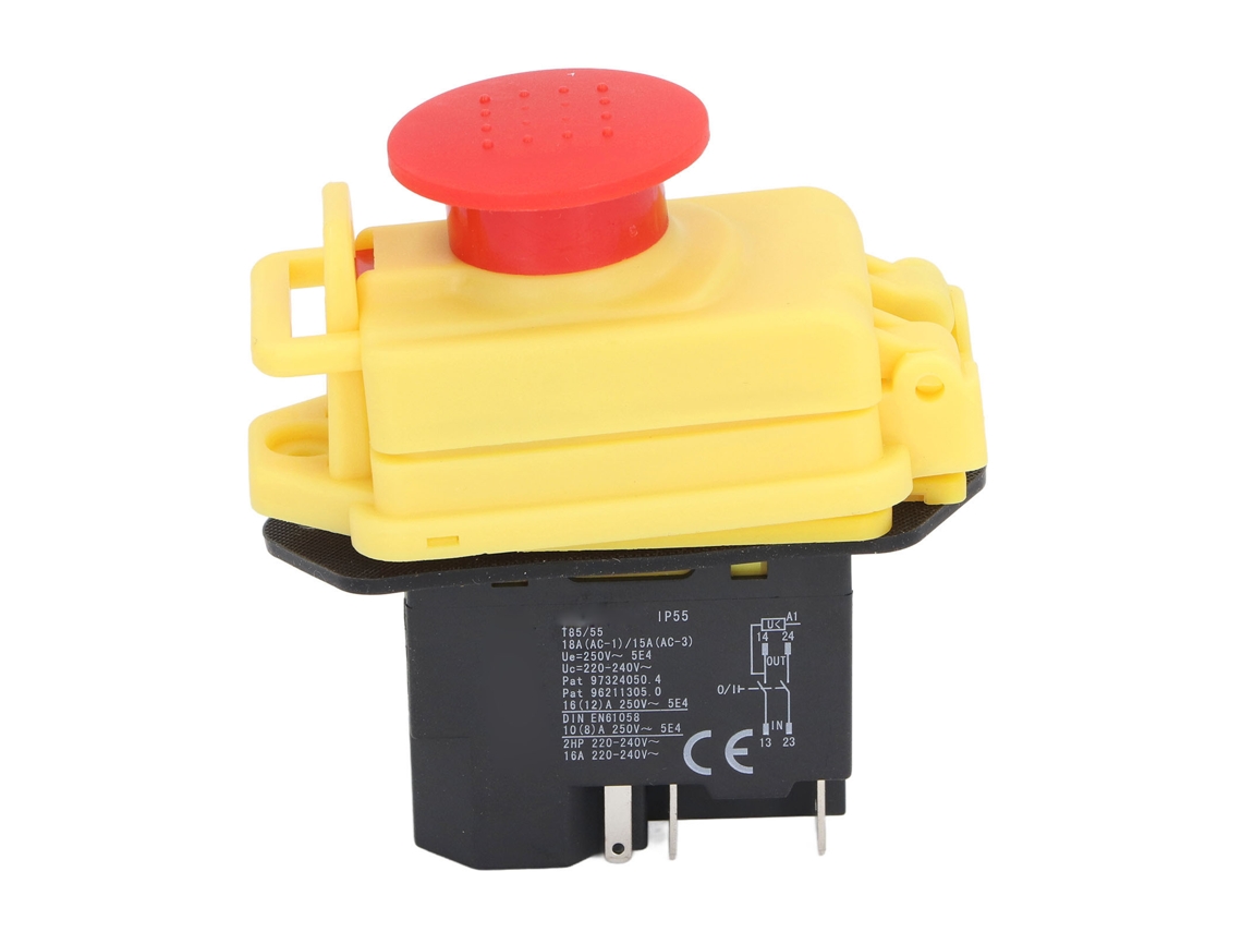 Chave Electromagnética Industrial 4p 18a Ip55 À Prova D'água Para 7x12 7x14 0618 Cj18a