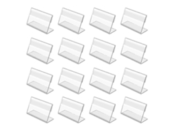 Conjunto de 50 Mini Porta, Cartões de Acrílico para Sinalização, Ideais para Escritórios, Supermercados e Hotéis BRILVIBERA
