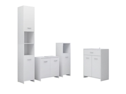 Bathroom Furniture Set, Bathroom Furniture Sets Vidaxl Branco Madeira Processada (n/a)