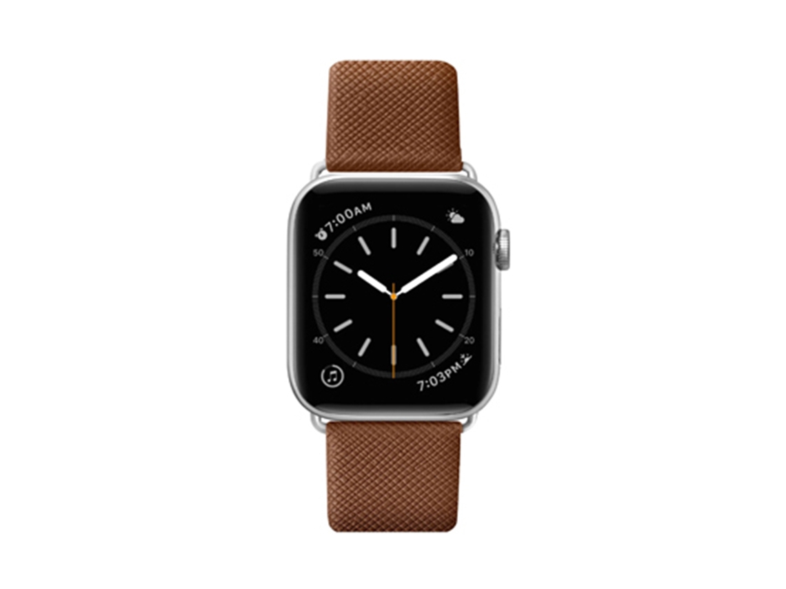 Bracelete Apple Watch 42/45 em Pele Prestige Saffiano