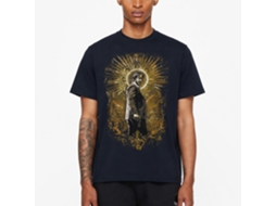 Rockinstone John Wick Gold Halo Navy Adult T-shirt Size:xxl