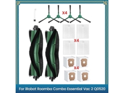 Escova Lateral Principal, Filtros Hepa, Sacos De Pó Para Aspirador De Pó Combo Essential Vac 2 Q052 - Peças De Reposição