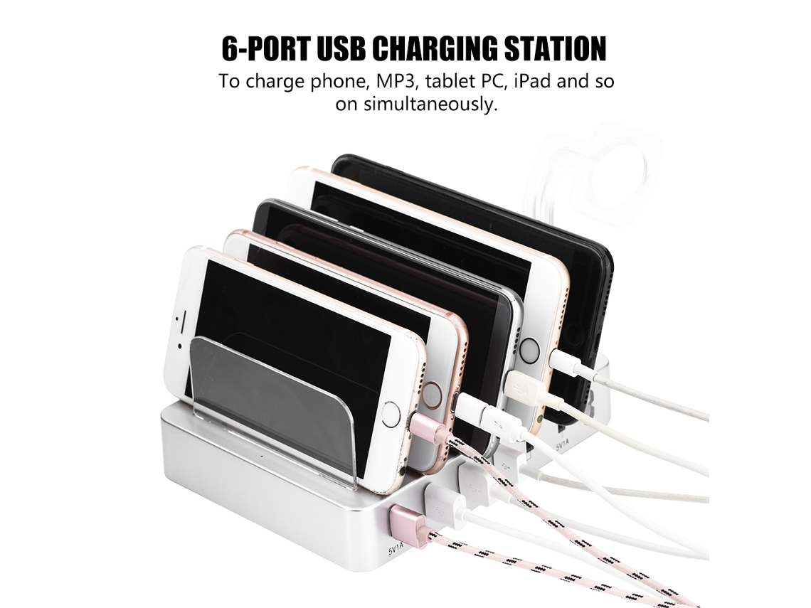 Estação de Carregamento Usb 6 Portas LAXISCREED