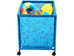Caixa Organizadora Genérica para Piscina, Dobrável e com Rodinhas Organizador Inflável para Piscina, para CHABERLU
